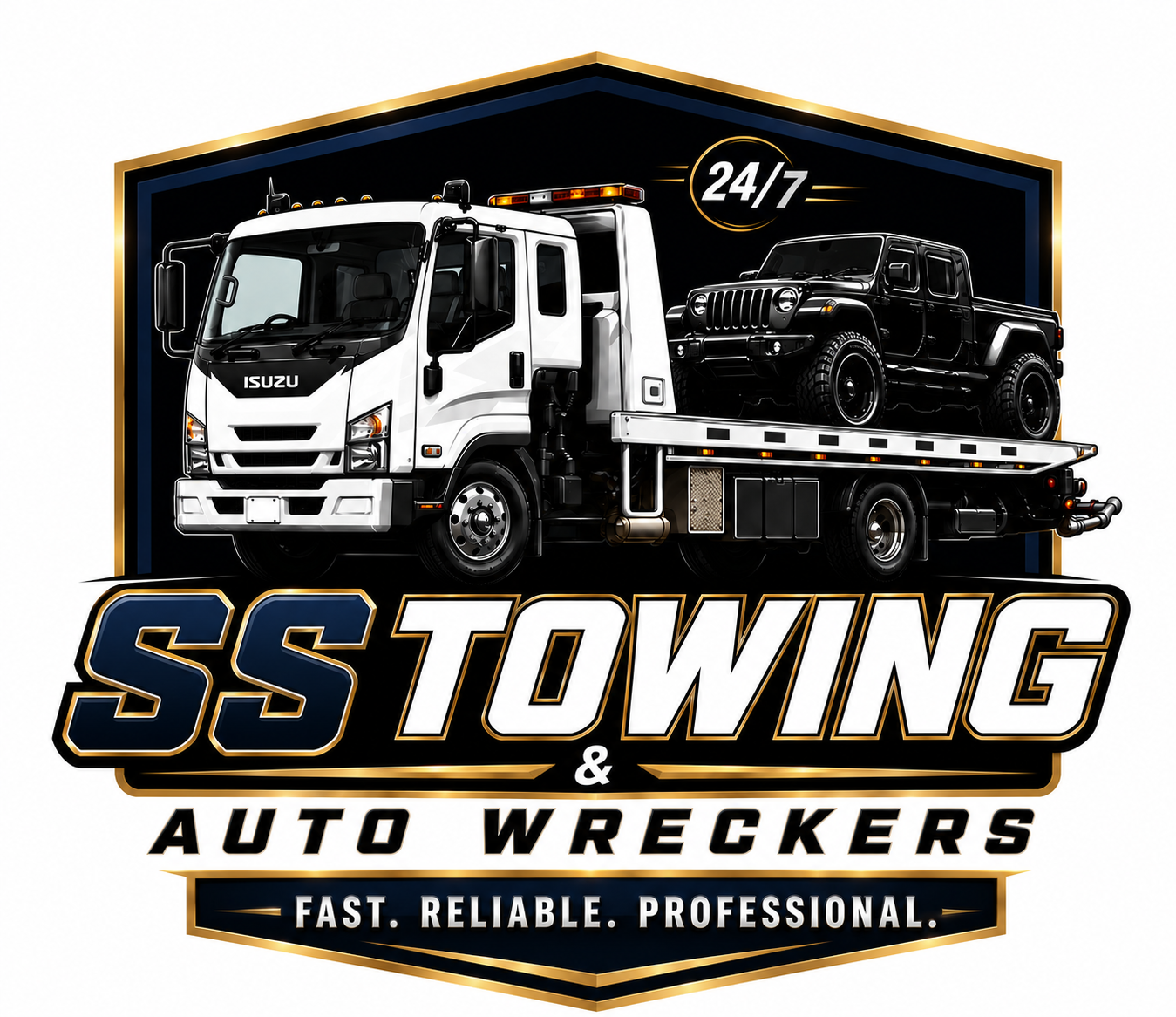 SS Towing and Auto Wreckers logo Shepparton Victoria